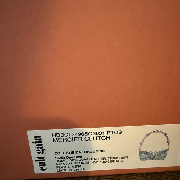 Cult Gaia Mercier Turquoise Beaded Mini Shoulder Bag $898 MSRP - Picture 2 of 6